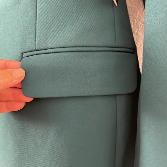 EXPRESS TAILORED GREEN/DEEP TEAL WOMEN BLAZER SIZE XS - Picture 6 of 7